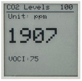 Cascoda KNX IoT Environment Sensor CO2 Screen