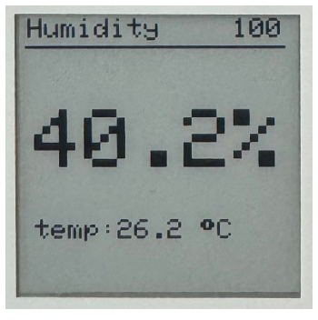 Cascoda KNX IoT Environment Sensor Humidity Screen