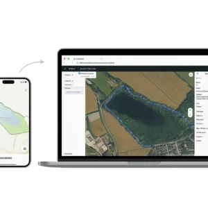 Emlid Flow Pro Subscription GNSS survey software showing field and office workflow with mobile app and cloud mapping